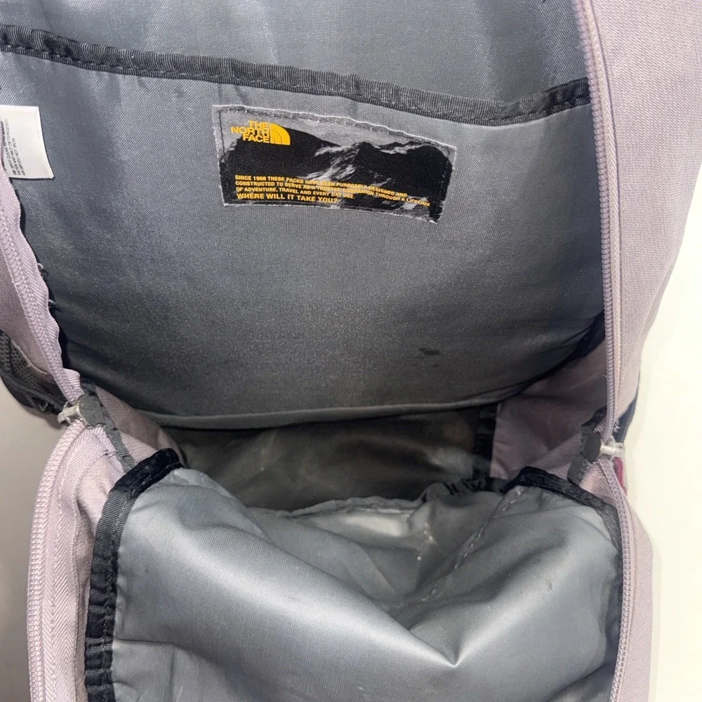 North Face Jester Purple Pink Hiking Outdoor School Bookbag Backpack